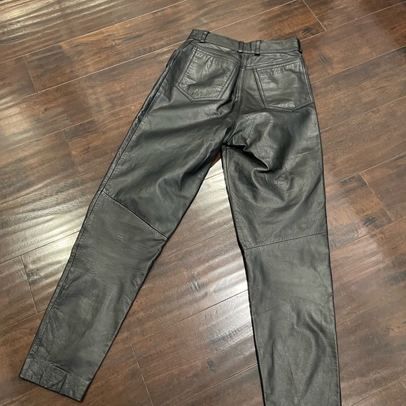 Pants - Like New! Black Leather Pants